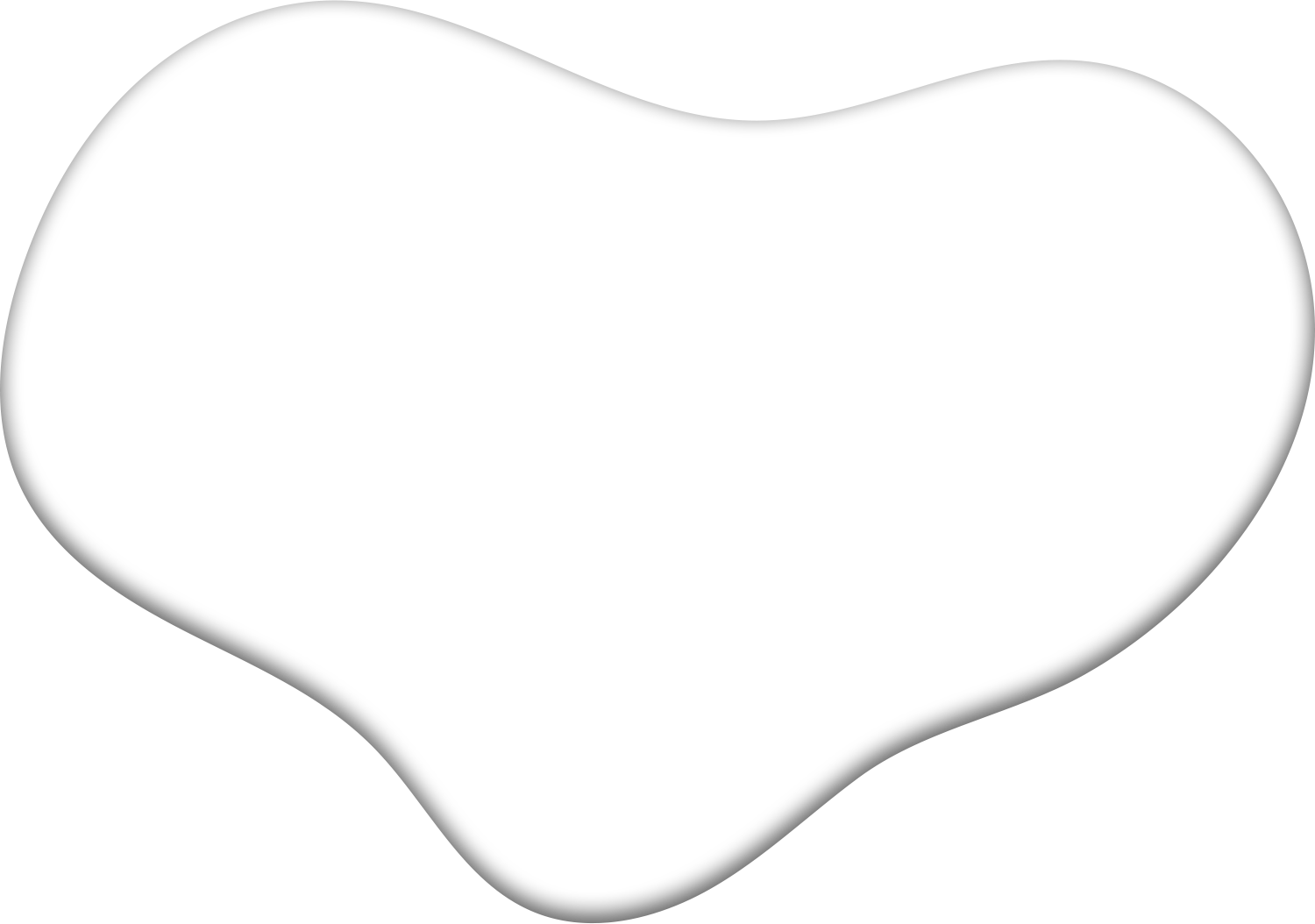 Organic Irregular Blob with Drop Shadow